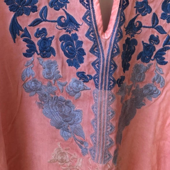 ombré embroidered boho top / NWOT tank - Picture 3 of 5